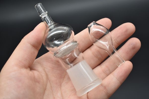 wholesale Adattatore per pipa per tabacco narghilè con frusta per vaporizzatore da 18 mm con narghilè per pipa wate bong a gas con punte per bocca del tubo