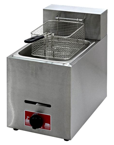 2019 Commercial Gas Countertop Stainless Steel Deep Fryer From