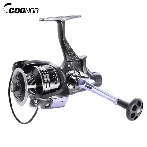 

coonor metal spool spinning fishing reel 11 + 1 ball bearings 4.7:1 shallow spool fishing vessels