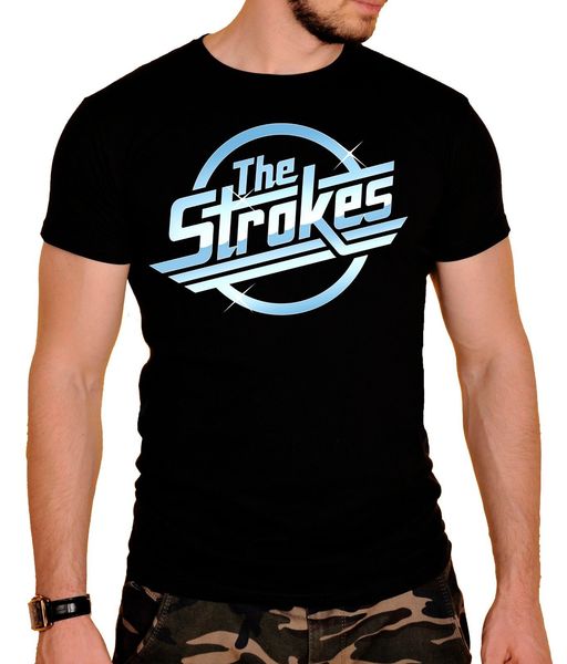 New Cool The Strokes Room On Fire Punk Rock Band Mens Black Tshirt S 3xl Super Cool T Shirts And T Shirts From Loong12699 11 53 Dhgate Com