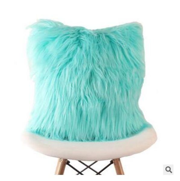 

cushion cover soft plush faux fur fashion pillowcase sofa throw pillows cover wedding home car decorative 9 colors 45*45cm dhl ing