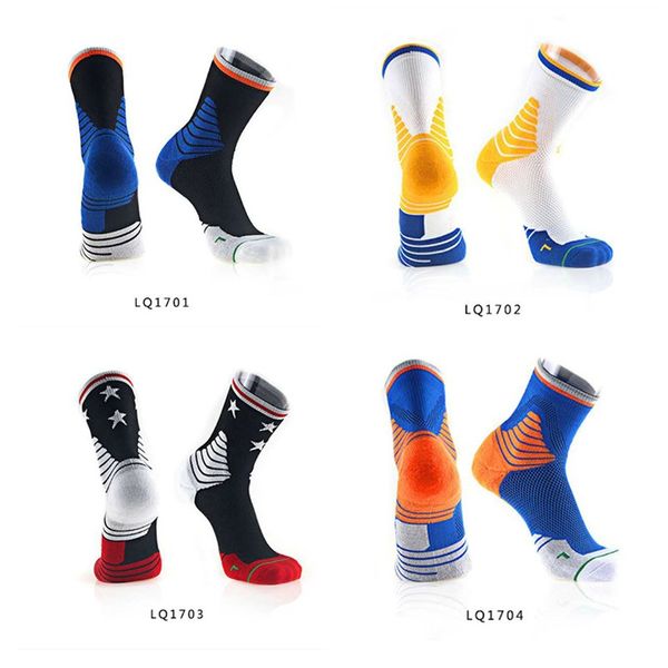 

new sports cycling socks comfortable breathable men sport bikes running basketball compression socks, Black