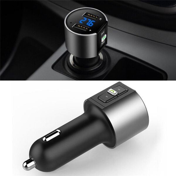 

handsauto usb charger fm transmitter radio wireless mp3 player bluetooth car kit
