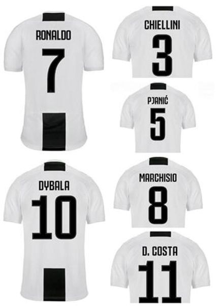 

19-20 new Customized 10 DYBALA Home Thai Quality Soccer Jersey,7 Ronaldo 33 Bernardeschi 14 Matuidi 9 HUGUAIN 3 Chiellini 8 Marchisio WeaRs