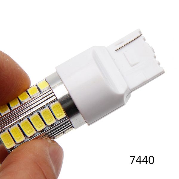 

2x 7440 led car bulbs 33smd 5630 xenon white w21w high power 7443 w21/5wled lamp bulbs car light source reverse steering driving