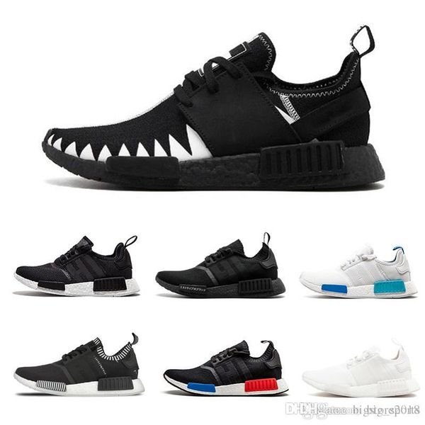 

Оптовая R1 R2 Primeknit PK Мужчины кроссовки Jopan Triple черный белый красный камуфляж синий R