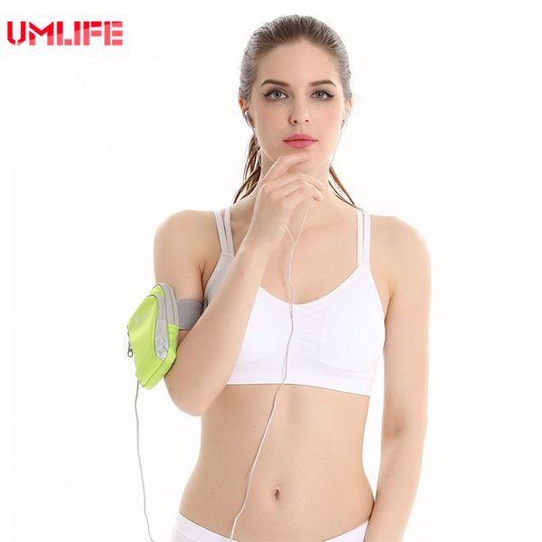 

umlife crop women's yoga sport bra wireyoga straps tank for running gym sport fitness women colete feminio, White;black