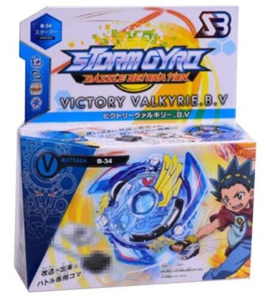 

8 stlyes new spinning bayblade burst b-34 with launcher and original box metal plastic fusion 4d gift toys for children