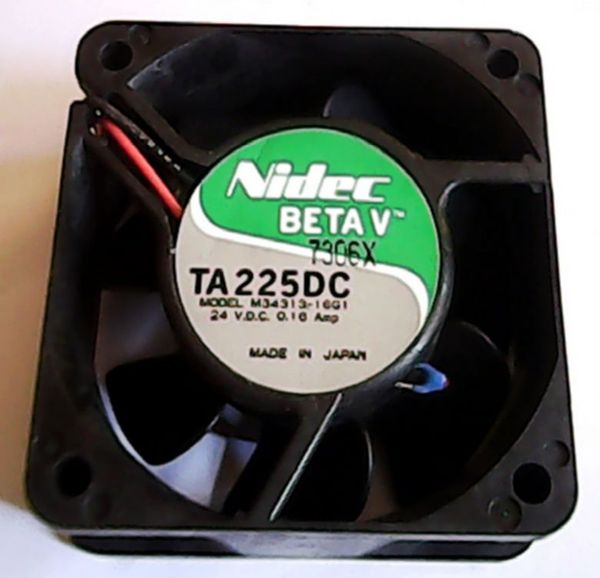 

100% tested work perfect for nidec ta225dc e34390-16 12v 0.22a 6025 6cm fan