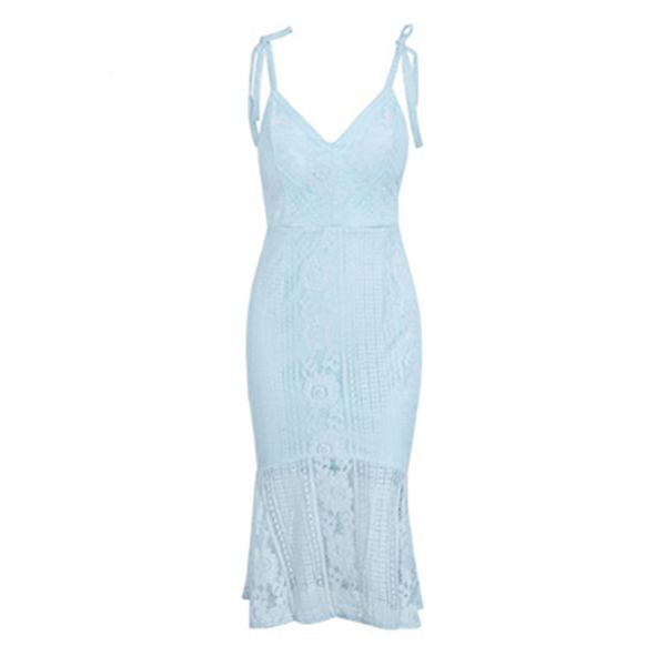 

sis2018 summer dress female sheath spaghetti strap bowknot party dresses club vestidos for women mermaid robe femme, White;black