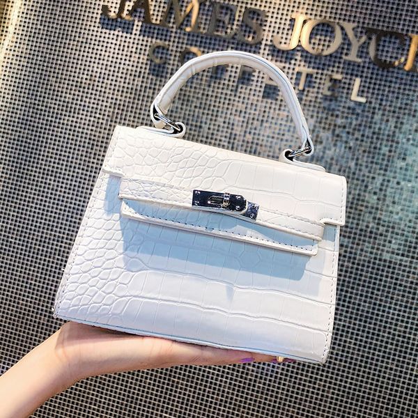

корейский стиль женщины простой крокодиловой кожи сумки высокого качества кожа женщины плеча Crossbody сумки известный бренд сумка H084