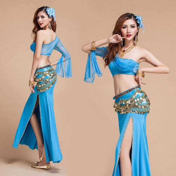 

bellydance костюм 2017 новый модальный горячие продажи женщины bellydance женщина танец живота костюмы topskirtbelt производительность носит, Black;red