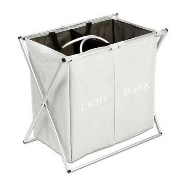 

2018 oxford cloth dirty clothes storage laundry basket light gray clothing racks laundry bags housekeeping & organization