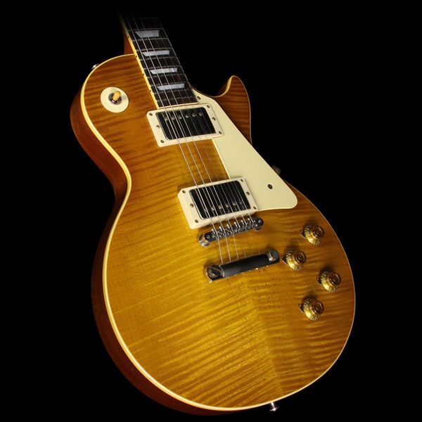 

Cu tom hop collector choice rick niel en 1959 rei ue aged and ign electric guitar unbur t butter cotch one piece