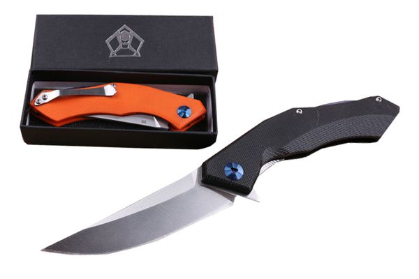 

Shirogorov 95 D2 Blade Bearing System G10 Handle Folding Knife Outdoors Survival Tactical EDC Pocket Hunting Xmas Gift Knives 3 Styles P309R