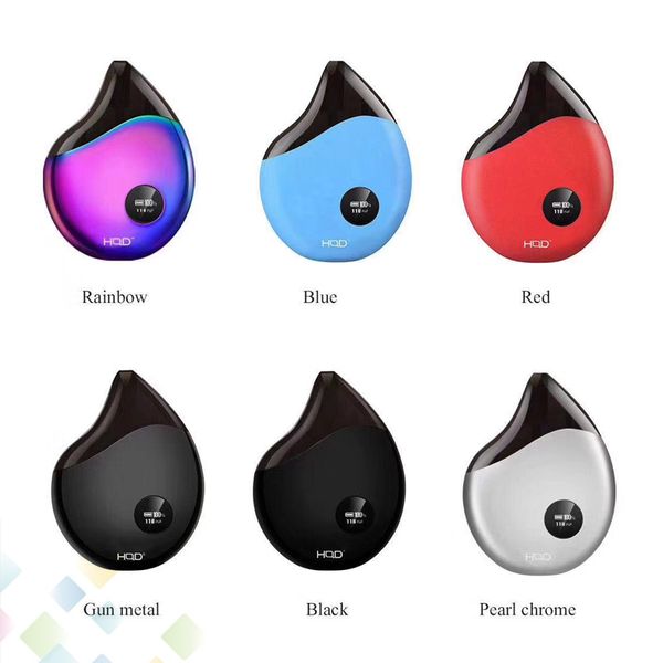 

Original HQD Comma Pod Starter Kit All-in-one Style Vaping Ecig 2ml Cartridge 380mAh Battery 6 Colors E Cigarette DHL Free