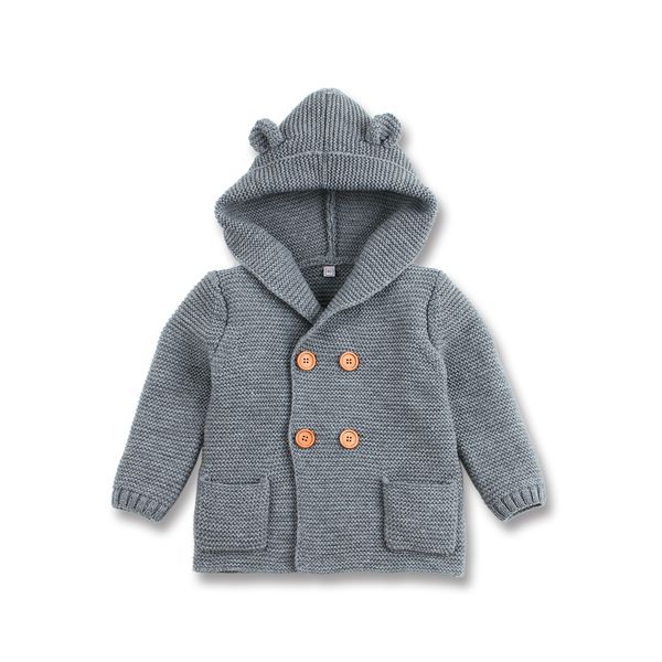 

рождество ребенка вязаный свитер с капюшоном новорожденного малыша новый год свитер ребенка дети для мальчиков девочек b0010 весна осень 5 ц, Blue