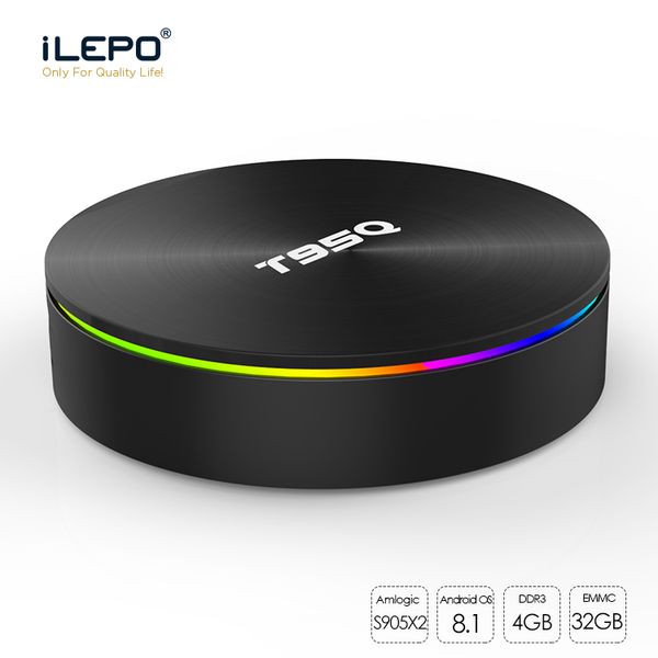 

new t95q amlogic s905x2 quad core android 8.1 tv box 4gb 32gb support 2.4g 5.8g dual band wifi bluetooth 4.1 media player vs s8 mini tx3 x96