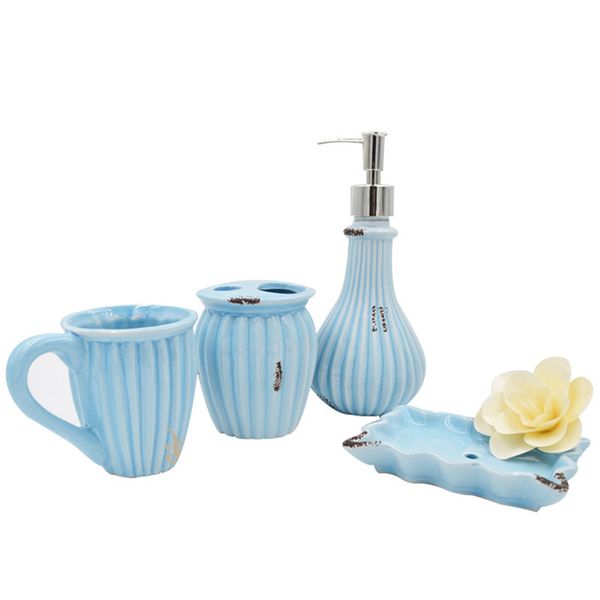 2019 Retro Exquisite Bathroom Accessories European Oceann Style Blue Soap Dish Teethbrush Holder Bathroom Decor Accessories From Vicki98 130 8 Dhgate Com