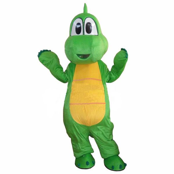 Adulto del vestito operato dal fumetto del costume della mascotte del dinosauro di Yoshi di alta qualità 2018 Trasporto libero