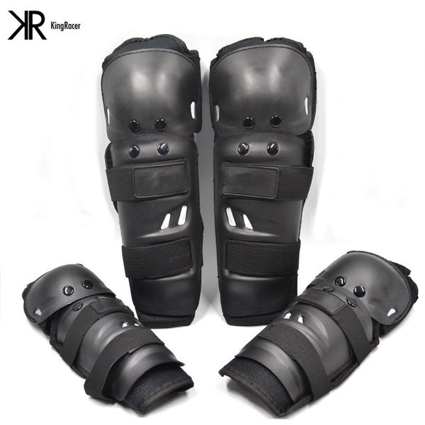 

motorcycle protection knee and elbow adjustsble protective gear knee elbow shin pads cap guards armor protection 4pcs /1set
