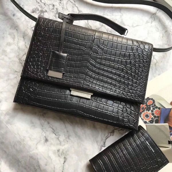 

women fashion leather totes crocodile cow leather buckle fastener medium shoulder bags notebooks ideal cases nice prices