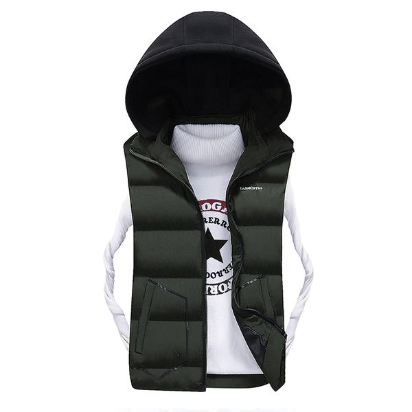 

2018 new vest men autumn winter hot sale quality outwear waistcoat solid slim fit casual sleeveless jacket outwear, Black;white