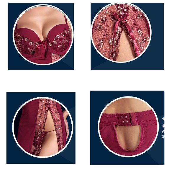 

lingerie sleepwear lingerie de nuit summer women sheer rayon satin dress chemise lace dress female negligee cxnjc