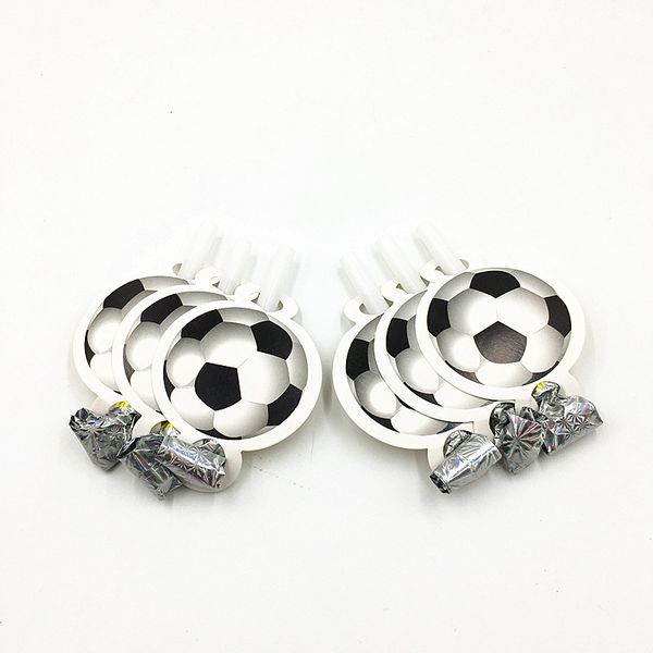 

12pcs/lot football theme blowouts birthday party decoration soccer theme noise makers blowouts soccer
