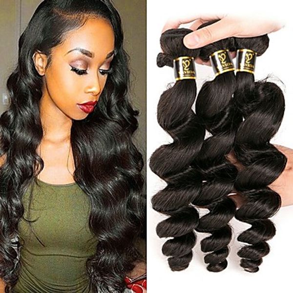 Hot Sale Brazilian Off Black Color Loose Waave Hair Extension 100