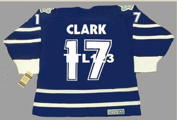 

мужчины #17 вендель кларк торонто maple leafs 1997 ccm старинные дома хоккей джерси или обычай любое имя или номер ретро джерси, Black;red