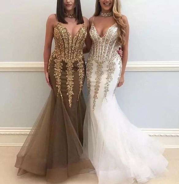 

bling 2019 платья выпускного вечера золотые блестки кристалл кружева аппликация вечерние вечерние платья русалка девушки театрализованное пл, Black