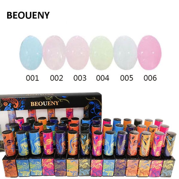 

newly 6pcs nail polish gel set 10ml solid color diy manicure long lasting non-toxic nails art makeup polish nail kit gift box, Red;pink