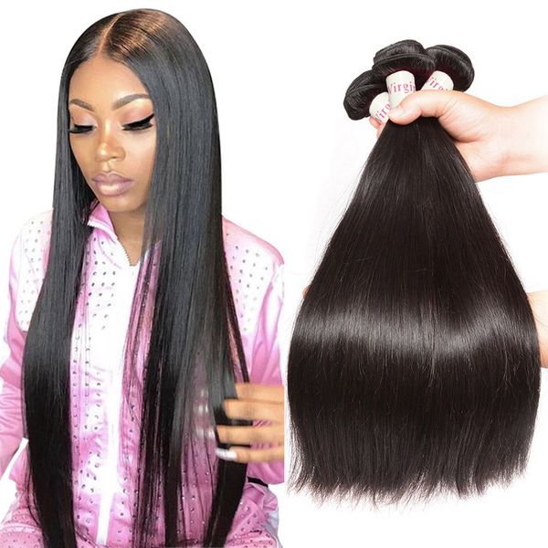 10a Peruvian Human Hair Bundles Weaves 100 Unprocessed Straight