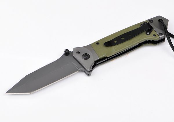 

G10 Handle Browning DA35 Folding Knife 8Cr14Mov Blade Camping Tool Knives for Men Best Survival gear Free DHL D756Q