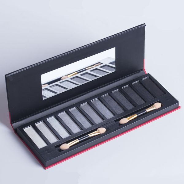 

perfect summer 12 colors eye shadow palette with 2 brush makeup tool eyeshadow kit long lasting 7 set multi colors