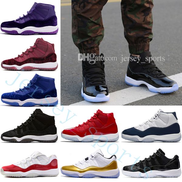 

11 gg heiress black stingray metallic gold prm women men basketball shoes sneakers girls boy 11s basket ball sport trainers us 5.5-13