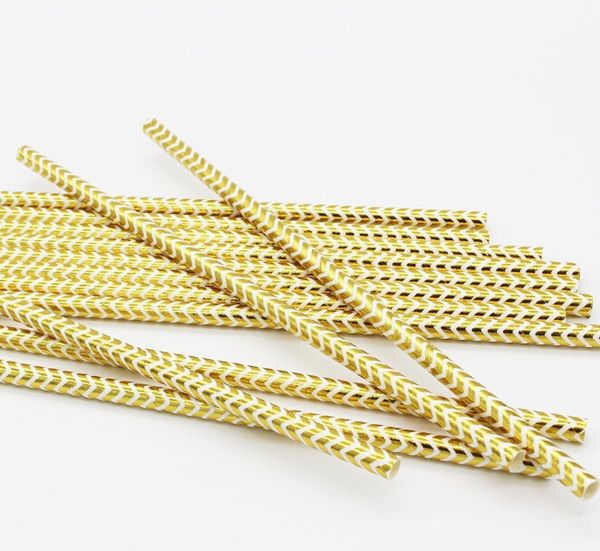 

paper straws metallic gold heart star foil stripe paper straws gold foil stripe paper straws party supplies