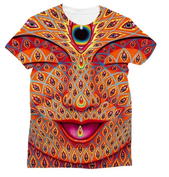 

new arrival womens/men 3d acid trip t shirt fashion short sleeve tees casual 3d graphic t-shirt poleras tshirt u880, White;black