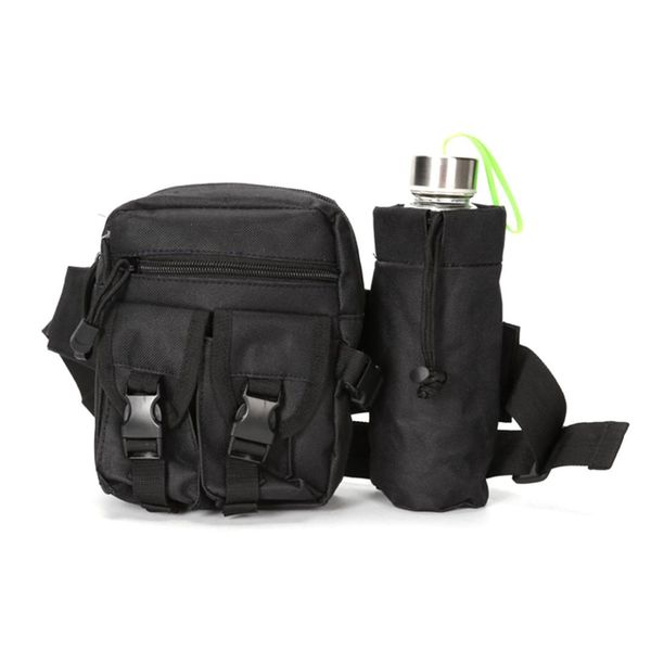 

1 pcs 1000d dupont nylon waist bag multi-function waist pack with kettle bag for women men teenager sale