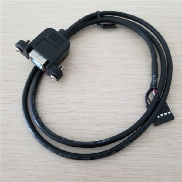 

10pcs/lot mainboard internal 5pin usb female to usb2.0 b female dupont data cable cord panel mount for printer motherboard pc diy 50cm