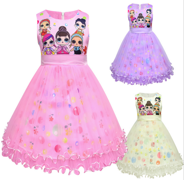 

New baby girl padded skirt girl's high-end princess dress net gauze children's dress holiday dress(5pcs/lot)