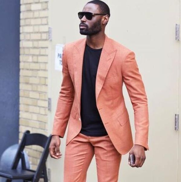 

new fashion slim fit groom tuxedos peaked lapel two button groomsmen blazer men formal suit party prom suit(jacket+pants+tie) no:136, Black;gray
