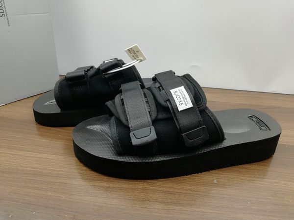 

2018 new clot x suicoke slide sandals moto-vs men and women nylon rubber summer slippers beach outdoor shoes, Black