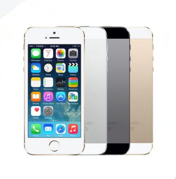 

refurbished unlocked apple iphone 5s without fingerprint ios a7 4.0" ips hd gps 16gb 32gb 64gb rom dual core phones