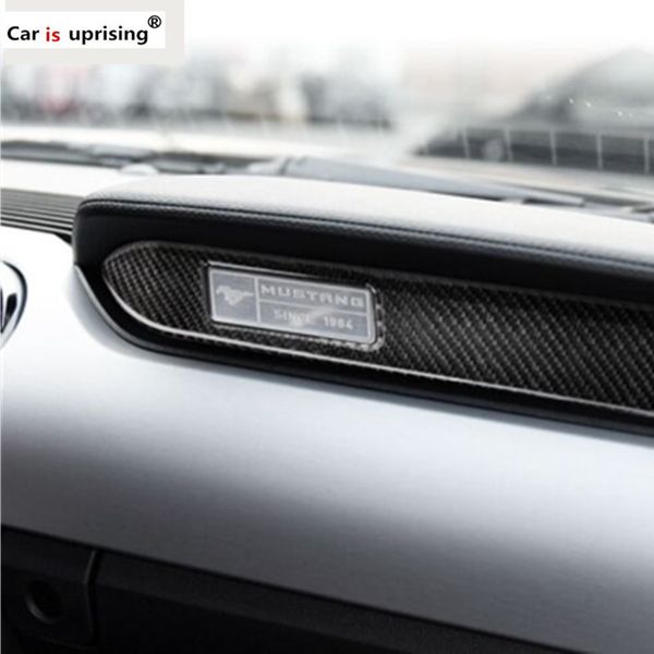 2019 For Ford Mustang Carbon Fiber Interior Car Dashboard Decoration Strip Car Sticker 2015 2016 2017 Accessories From Zjy547581580 27 14