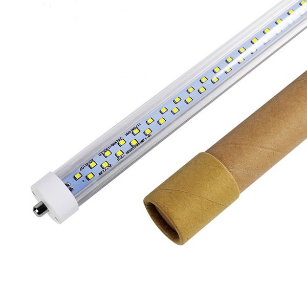

fa8 single pin t8 led light tubes 4ft 6ft 8ft 144led 216led 288leds led tubes for cooler lighting 270 angle ac85-265v ul