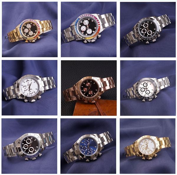 

new watch men mechanical 40mm tainle teel trap wri twatche whole ale full function functional reloje de marca de lujo hombre