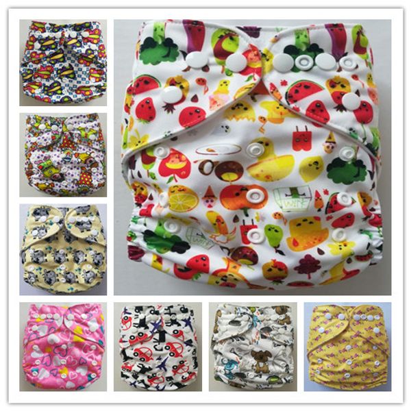 

50 sets 1+1 new design printed reusable washable pocket cloth diaper nappy with microfiber insert ing