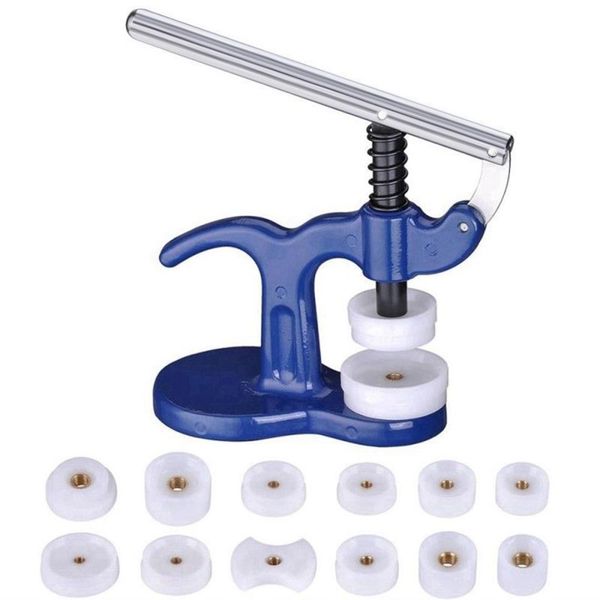

shellhard 1pc professional useful watch case press tool back cover closer press watchmakers repair kit tool with 12pc dies